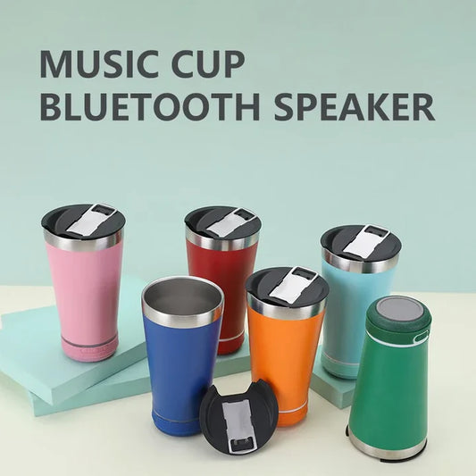 Vaso térmico con parlante Bluetooh