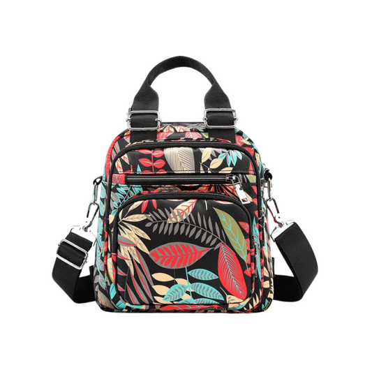 MOCHILA MORRAL CONVERTIBLE HOJAS